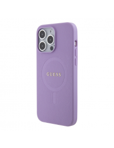 Guess PU Saffiano MagSafe Fodral till iPhone 15 Pro Max Lila