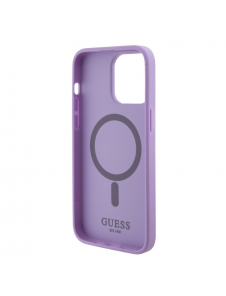 Guess PU Saffiano MagSafe Fodral till iPhone 15 Pro Max Lila