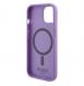 Guess PU Saffiano MagSafe Fodral till iPhone 15 Plus Lila