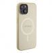 Guess PU Saffiano MagSafe Fodral till iPhone 15 Plus Beige