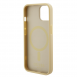 Guess PU Saffiano MagSafe Fodral till iPhone 15 Plus Beige
