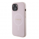 Guess PU Saffiano MagSafe Fodral till iPhone 15 Rosa