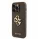 Guess PU Perforated 4G Glitter Metal Logo-fodral för iPhone 15 Pro Taupe