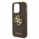 Guess PU Perforated 4G Glitter Metal Logo-fodral för iPhone 15 Pro Taupe