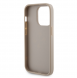 Guess PU Perforated 4G Glitter Metal Logo-fodral för iPhone 14 Pro Gold