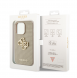 Guess PU Perforated 4G Glitter Metal Logo-fodral för iPhone 14 Pro Gold