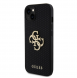 Guess PU Perforated 4G Glitter Metal Logo Fodral för iPhone 13 Svart