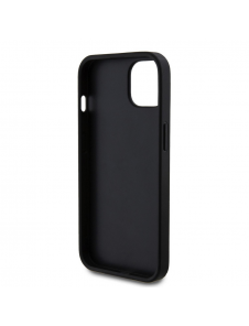 Guess PU Perforated 4G Glitter Metal Logo Fodral för iPhone 13 Svart