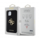 Guess PU Perforated 4G Glitter Metal Logo Fodral för iPhone 13 Svart