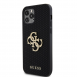Guess PU Perforated 4G Glitter Metal Logo Fodral för iPhone 12/12 Pro Svart