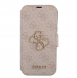 Guess PU Leather 4G Metal Logo Bokfodral för iPhone 15 Pro Pink