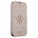 Guess PU Leather 4G Metal Logo Bokfodral för iPhone 15 Pro Pink