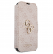 Guess PU Leather 4G Metal Logo Bokfodral för iPhone 15 Pro Max Rosa