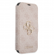 Guess PU Leather 4G Metal Logo Bokfodral för iPhone 15 Rosa