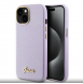 Guess PU Glitter helt inslaget fodral till iPhone 15 Lilac