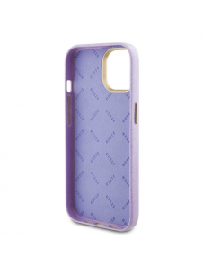Guess PU Glitter helt inslaget fodral till iPhone 15 Lilac
