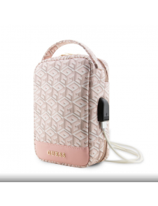 Guess PU G Cube Travel Universalväska Rosa