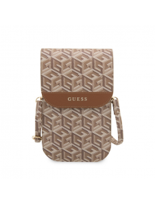 Guess PU G Cube Telefonväska Brun