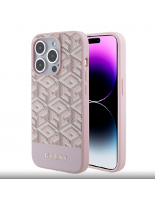 Guess PU G Cube MagSafe Fodral till iPhone 15 Pro Pink