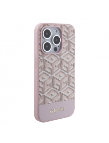 Guess PU G Cube MagSafe Fodral till iPhone 15 Pro Pink