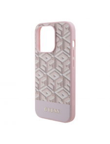 Guess PU G Cube MagSafe Fodral till iPhone 15 Pro Pink