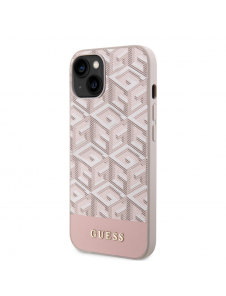 Guess PU G Cube MagSafe Fodral till iPhone 15 Rosa