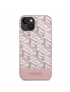 Guess PU G Cube MagSafe Fodral till iPhone 15 Rosa