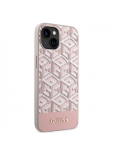Guess PU G Cube MagSafe Fodral till iPhone 15 Rosa
