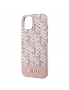 Guess PU G Cube MagSafe Fodral till iPhone 15 Rosa