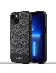 Guess PU G Cube MagSafe Fodral till iPhone 15 Svart