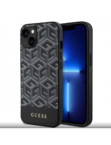 Guess PU G Cube MagSafe Fodral till iPhone 15 Svart