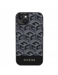 Guess PU G Cube MagSafe Fodral till iPhone 15 Svart