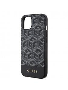 Guess PU G Cube MagSafe Fodral till iPhone 15 Svart