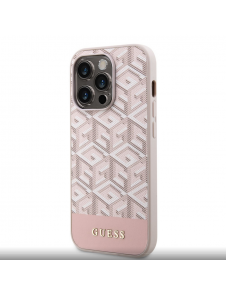 Guess PU G Cube MagSafe Fodral till iPhone 14 Pro Pink