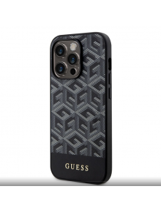 Guess PU G Cube MagSafe Fodral till iPhone 14 Pro Max Svart