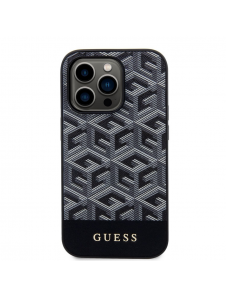 Guess PU G Cube MagSafe Fodral till iPhone 14 Pro Max Svart
