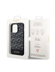 Guess PU G Cube MagSafe Fodral för iPhone 14 Pro Svart