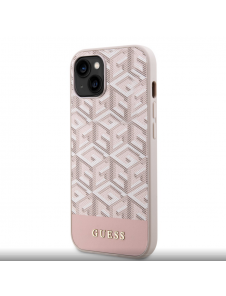 Guess PU G Cube MagSafe Fodral till iPhone 14 Rosa