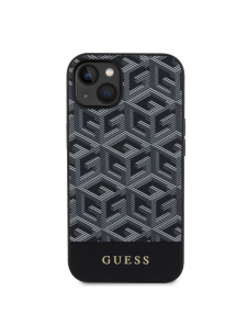 Guess PU G Cube MagSafe Fodral till iPhone 14 Svart