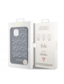 Guess PU G Cube MagSafe Fodral till iPhone 14 Svart