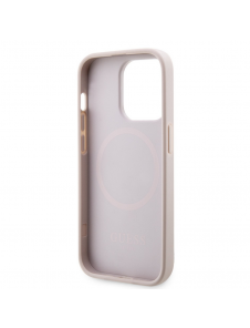 Guess PU G Cube MagSafe Fodral till iPhone 13 Pro Max Rosa