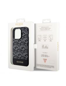 Guess PU G Cube MagSafe Fodral till iPhone 13 Pro Max Svart