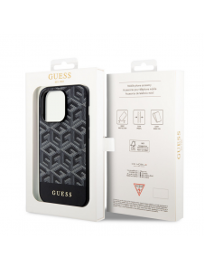 Guess PU G Cube MagSafe Fodral till iPhone 13 Pro Svart