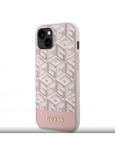 Guess PU G Cube MagSafe Fodral till iPhone 13 Rosa