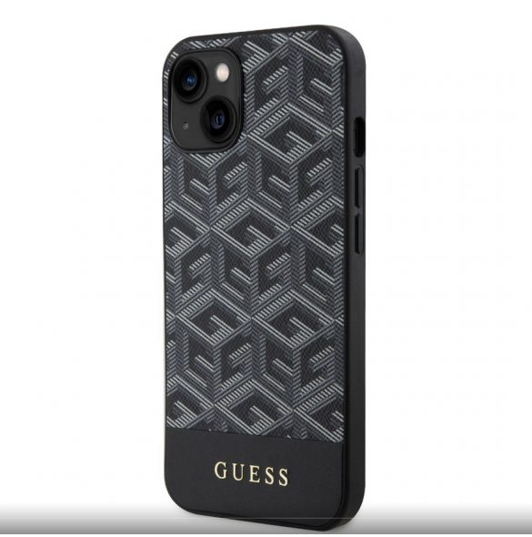 Guess PU G Cube MagSafe Fodral till iPhone 13 Svart