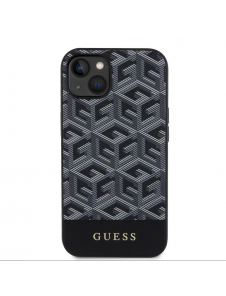 Guess PU G Cube MagSafe Fodral till iPhone 13 Svart