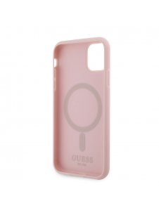 Guess PU G Cube MagSafe Fodral till iPhone 11 Rosa