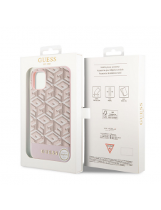 Guess PU G Cube MagSafe Fodral till iPhone 11 Rosa