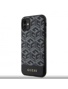 Guess PU G Cube MagSafe Fodral till iPhone 11 Svart
