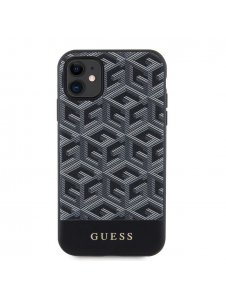 Guess PU G Cube MagSafe Fodral till iPhone 11 Svart